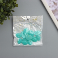 Декор для творчества пластик светится в темноте "Голубые камешки" набор 12 шт Декор для творчества пластик светится в темноте "Голубые камешки" набор 12 шт