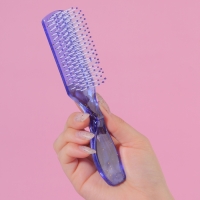 Расчёска массажная, 4 × 17 см, цвет МИКС Расчёска массажная, 4 × 17 см, цвет МИКС