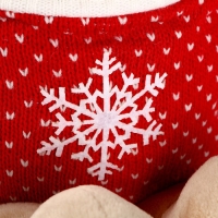 Мягкая игрушка &laquo;Боня&raquo;, в красном свитере, новогодний, 25 см