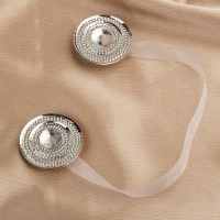 Подхват для штор &laquo;Блестящий круг&raquo;, d = 4,5 см, цвет белый