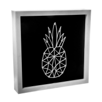 Световая картина-ночник "Ананас" LED USB от батареек 3хАА белый 24,5х24,5х3,5 см RISALUX Световая картина-ночник "Ананас" LED USB от батареек 3хАА белый 24,5х24,5х3,5 см RISALUX