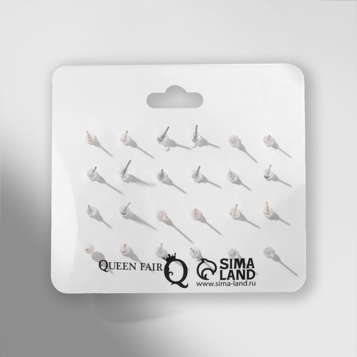 Набор серьги 12 пар &laquo;Вкусняшки&raquo; и цветочки, цветные в золоте