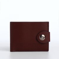 Портмоне мужское на магните, отдел для карт, монет, цвет коричневый Портмоне мужское на магните, отдел для карт, монет, цвет коричневый