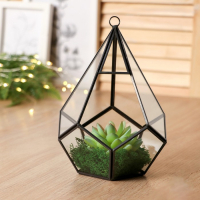 Флорариум каркас "Угольник" 21x14 см, чёрный Флорариум каркас "Угольник" 21x14 см, чёрный