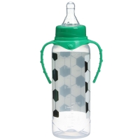 Бутылочка для кормления &laquo;Футболист&raquo;, классическое горло, 250 мл., от 3 мес., цилиндр, с ручками