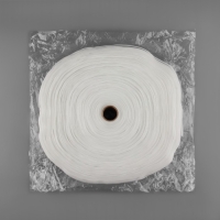 Шторная лента, органза, 4,5 см, 50 ± 1 м, цвет прозрачный/белый Шторная лента, органза, 4,5 см, 50 ± 1 м, цвет прозрачный/белый