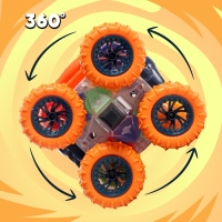 Машина-перевёртыш &laquo;Трюкач&raquo;, радиоуправление, цвет оранжевый