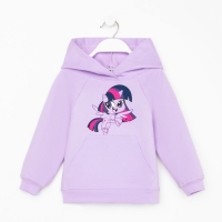 Худи для девочки &laquo;Искорка&raquo;, My Little Pony, рост 86-92 см, цвет фиолетовый