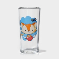 Набор стаканов &laquo;Верные друзья&raquo;, стеклянный, 230 мл, 6 шт, рисунок микс