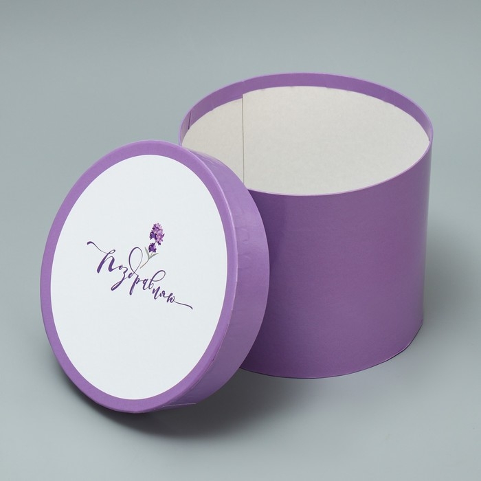 Набор шляпных коробок 5 в 1, упаковка подарочная, «Лаванда», 13 х 14 ‒ 19.5 х 22 см Набор шляпных коробок 5 в 1, упаковка подарочная, «Лаванда», 13 х 14 ‒ 19.5 х 22 см