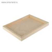 Планшет деревянный, с врезанной фанерой, 30 х 40 х 3,5 см, глубина 0.5 см, сосна