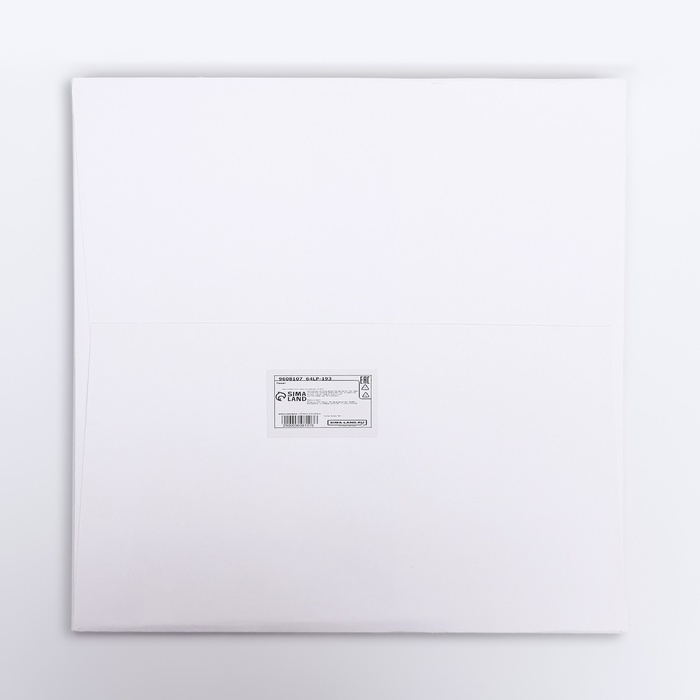 Пакет подарочный, крафт, с окном, &laquo;Белый&raquo;, 25 х 25 х 25 см