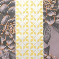 Клеёнка на стол &laquo;В саду&raquo;, на тканевой основе, рулон 20 метров, ширина 137 см, цвет бордовый