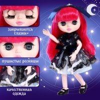 Кукла шарнирная &laquo;Амелия&raquo;, 28 см, синее платье