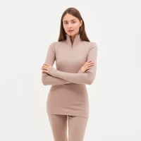 Термобельё женское (лонгслив, лосины) MINAKU цвет бежевый, р-р 42 Термобельё женское (лонгслив, лосины) MINAKU цвет бежевый, р-р 42