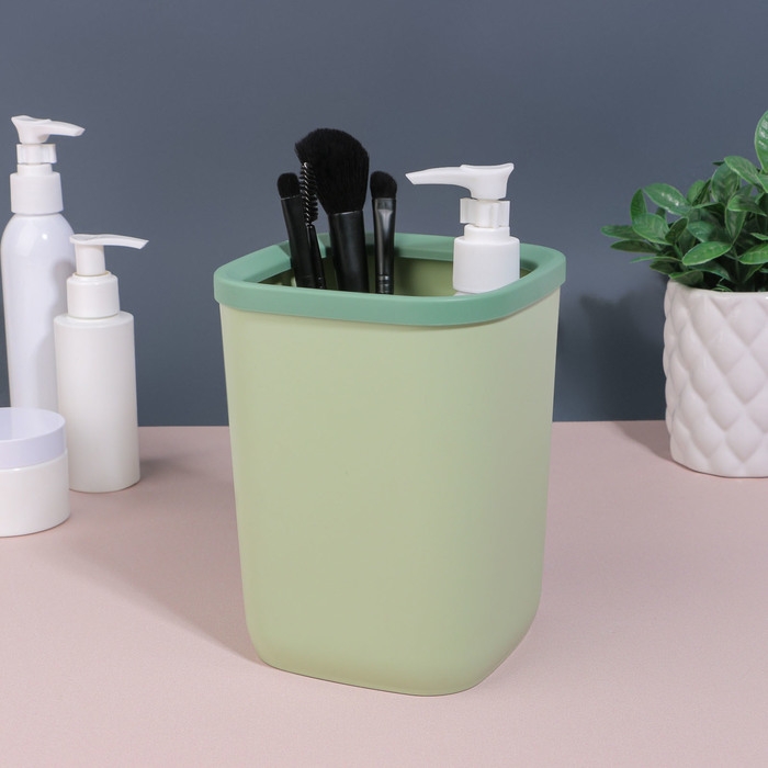 Органайзер для хранения, 1 секция, 12 × 12 × 16 см, цвет МИКС Органайзер для хранения, 1 секция, 12 × 12 × 16 см, цвет МИКС