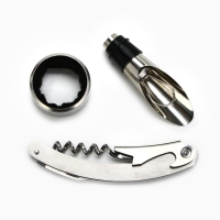 Подарочный набор для вина мини: аэратор, штопор, каплеуловитель для бутылки вина &laquo;Wine&raquo;, 20 х 10 см