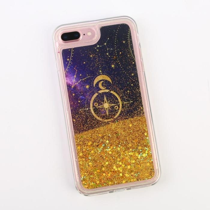 Чехол на телефон iPhone 7/8 PLUS с блёстками внутри Stars , 7,7 × 15,8 см Чехол на телефон iPhone 7/8 PLUS с блёстками внутри Stars , 7,7 × 15,8 см