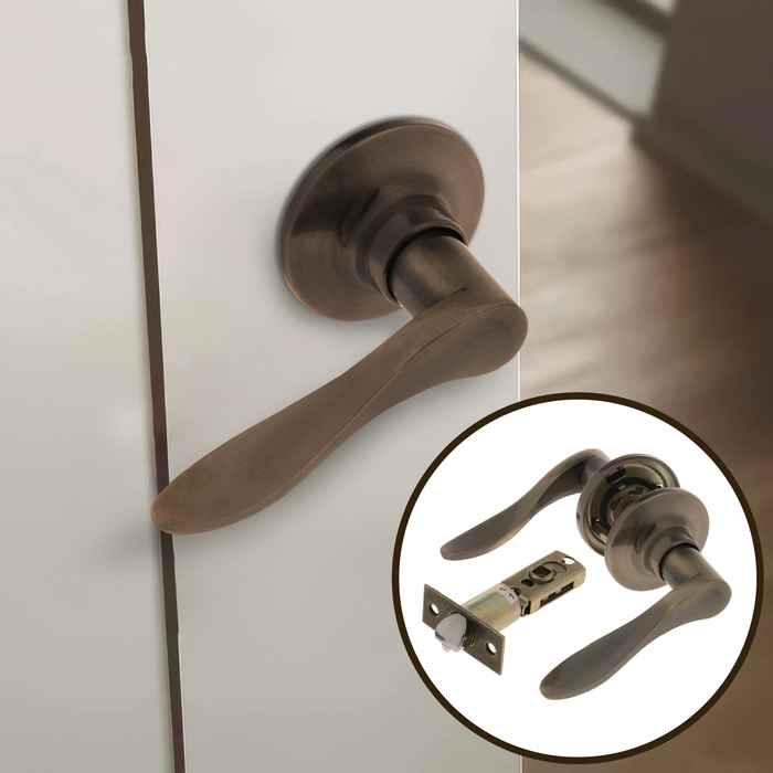 Защелка (мод.3187), межкомнатная, цвет бронза