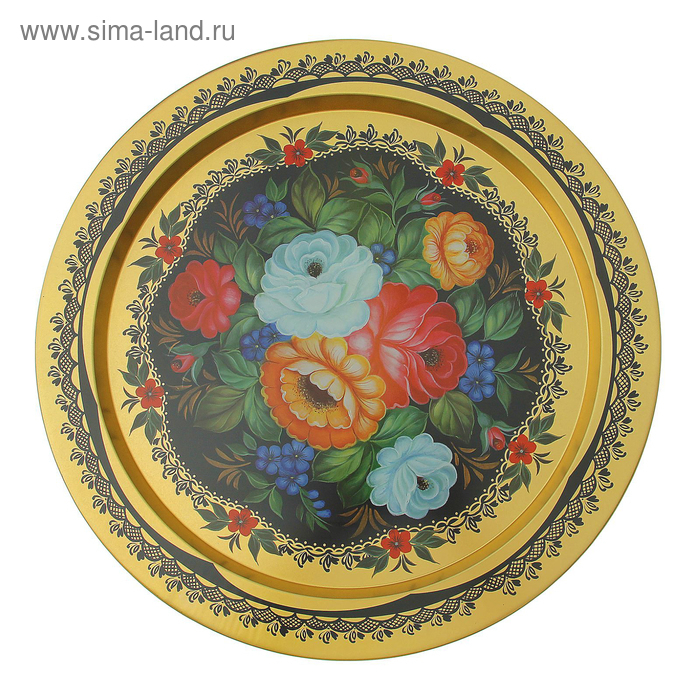 Поднос &laquo;Микс&raquo;, d=38 см, цвет и рисунок МИКС