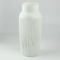 Ваза для цветов &laquo;Парадайз&raquo; из белого стекла 30&times;13&times;13 см