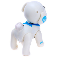 Робот собака &laquo;Милый щенок&raquo;, программируемый, на пульте управления, интерактивный: реагирует на хлопки, звук, свет, на батарейках, на русском языке