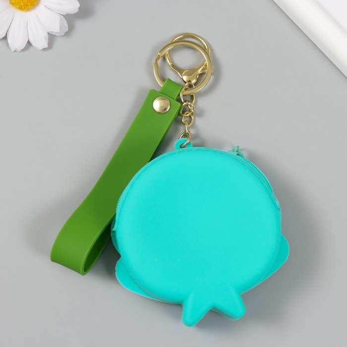 Брелок кошелёк с карабином, ремешком силикон Брелок кошелёк с карабином, ремешком силикон "Ракушка со звёздочкой" 3,5х10,3х10,5 см