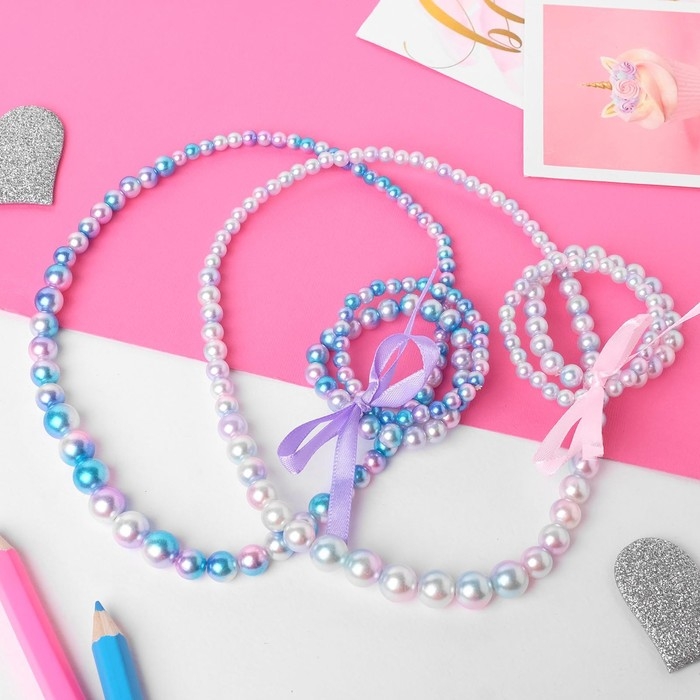 Набор детский &laquo;Выбражулька&raquo; шарик на увеличение, с бантиком, цвет МИКС