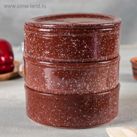 Набор для холодца &laquo;Мрамор коричневый&raquo;, 3 ёмкости по 500 мл