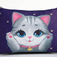 Сумка детская для девочки "Нежная кошечка", эко-кожа, синий, 16х11 см Сумка детская для девочки "Нежная кошечка", эко-кожа, синий, 16х11 см