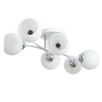 Люстра "Гелла" 6хЕ27 40Вт бело-хромовый 62х45х27 см BayerLux Люстра "Гелла" 6хЕ27 40Вт бело-хромовый 62х45х27 см BayerLux