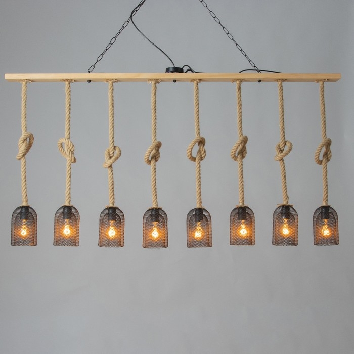 Светильник "Эндо" 8хЕ27 40Вт черный 150х140 см