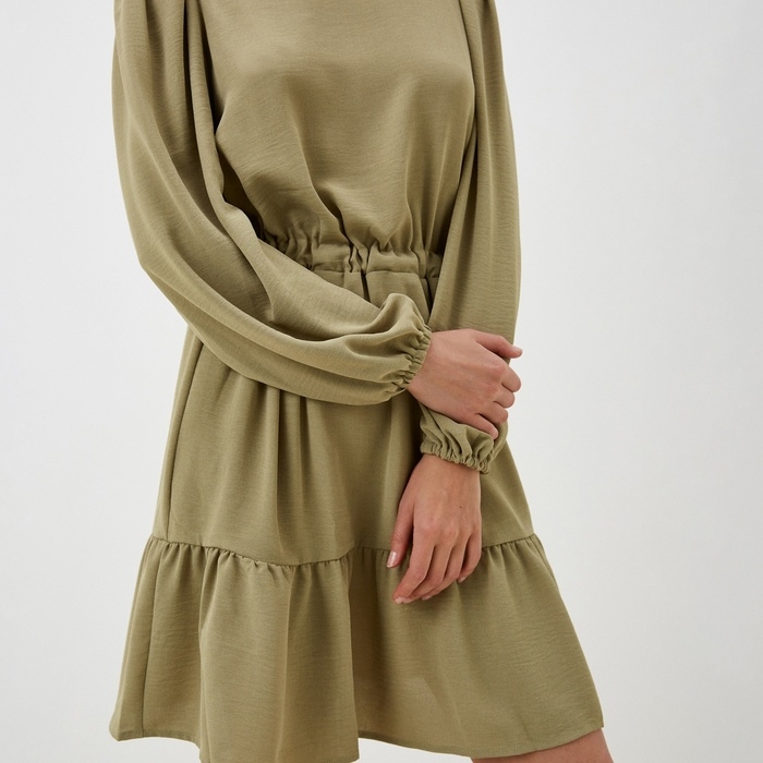 Платье женское MIST, р.46, оливковый Платье женское MIST, р.46, оливковый