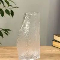 Ваза стекло настольная "Дженис" 25х12х8 см, прозрачный