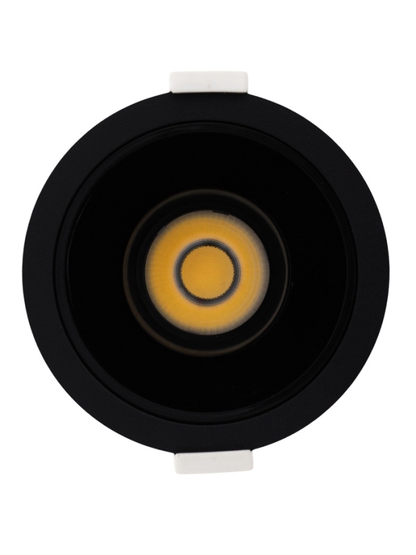 Светильник светодиодный встраиваемый, поворотный, 6Вт, 4000К, с драйвером, D75, черный