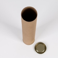 Тубус 76х490 мм (470 мм внутренняя Высота),плотный картон, металлическая крышка Тубус 76х490 мм (470 мм внутренняя Высота),плотный картон, металлическая крышка