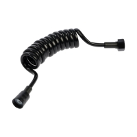 Шланг для гигиенической лейки ZEIN 4166, 1/2&lsquo;&lsquo;, ПВХ, 150 см, спиральный, чёрный