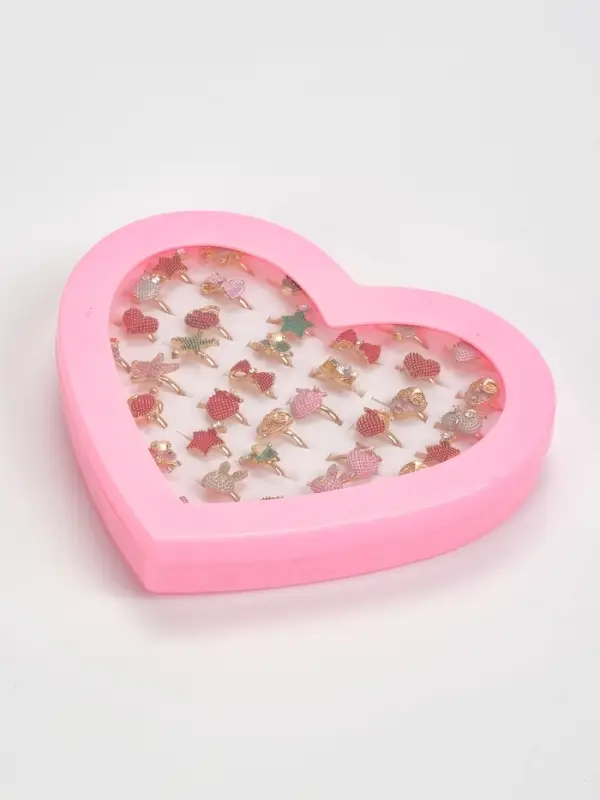 Кольцо детское Выбражулька &laquo;Рельеф&raquo;, форма МИКС, цветное, безразмерное