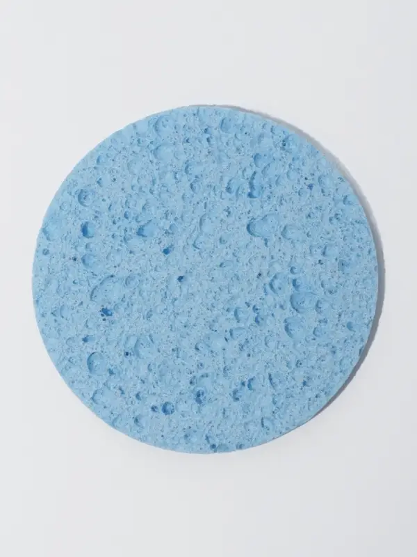 Спонж для умывания, d=8 см, синий