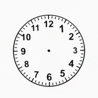 Обучающая детская печать &laquo;Часики&raquo;, 3.9 х 7.8 см, МИКС