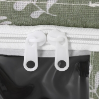 Кофр для хранения вещей Доляна Leaves, 39&times;29&times;20 см, 24 литра, цвет зелёный