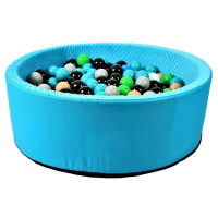 Набор шаров 150 шт, цвета: бирюзовый, серый, белый, чёрный, салатовый, бежевый, диаметр шара — 7,5 см Набор шаров 150 шт, цвета: бирюзовый, серый, белый, чёрный, салатовый, бежевый, диаметр шара — 7,5 см