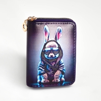 Кошелёк на молнии "Выбражулька", цвет синий