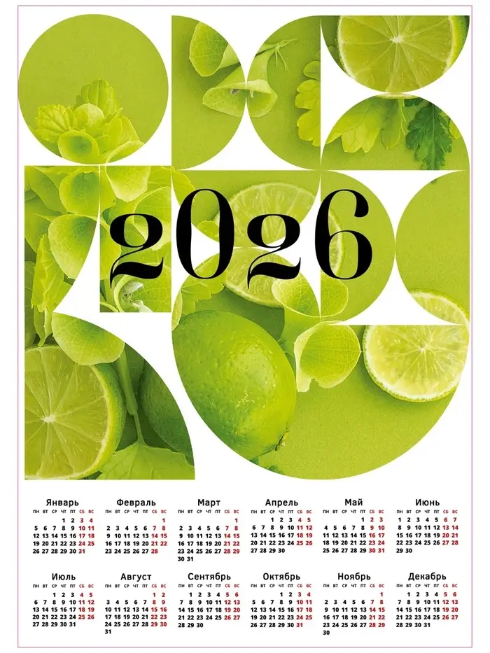 Календарь &laquo;Лайм 2026&raquo;, А2