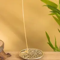 Подставка под благовония "Священное дерево" алюминий 10,5 см