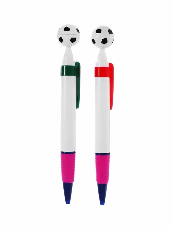 Ручка - прикол шариковая Calligrata &laquo;Футбольный мяч&raquo;, МИКС
