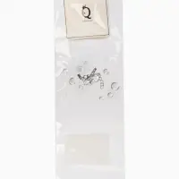 Колье на леске "Капля росы", цвет былй в серебре