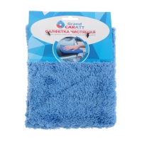 Тряпка для мытья авто, Grand Caratt, плюшевая, 20&times;30 см, синяя