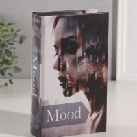 Сейф-книга дерево кожзам "Мегаполис. Девушка. Настроение" 21х13х5 см