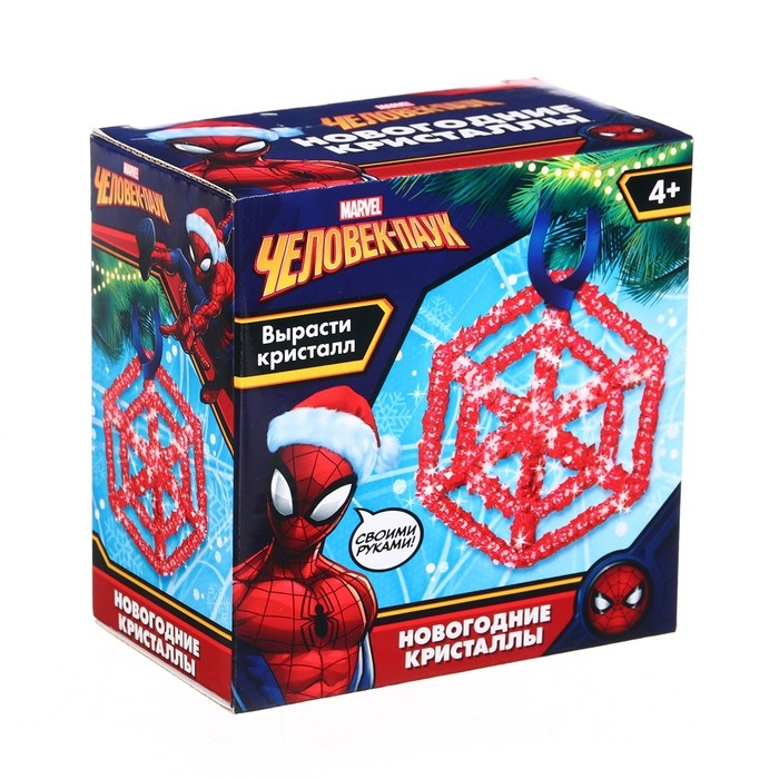Набор для опытов MARVEL «Новогодние кристаллы: Человек-Паук», своими руками Набор для опытов MARVEL «Новогодние кристаллы: Человек-Паук», своими руками